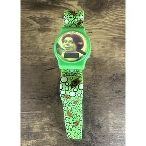 General Mills 2003 Shrek 2 Fiona Wrist Watch Green *BATTERY NEEDS TO BE REPLACED